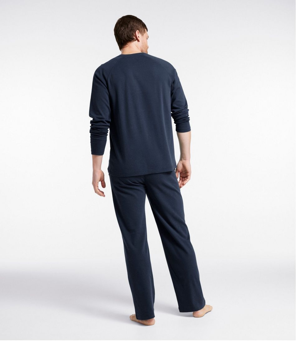 L.L.Bean | Men's Bean's Cotton Knit Pajamas, Henley PJ Set