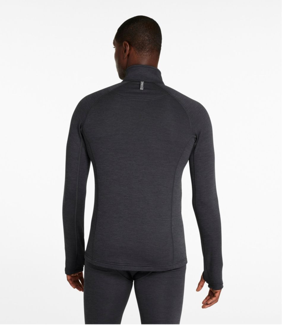 L.L.Bean | Men's L.L.Bean Midweight Base Layer Crew Top, 1/4 Zip
