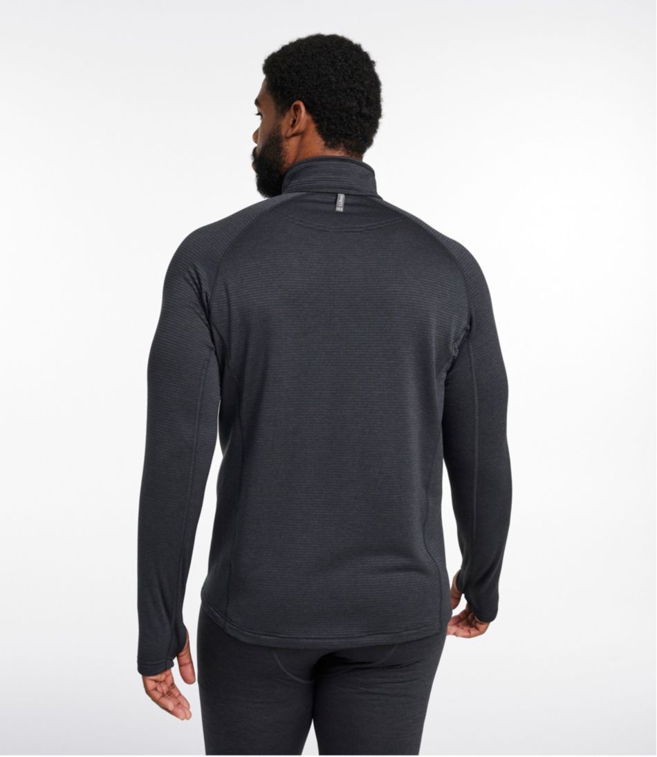 L.L.Bean | Men's L.L.Bean Midweight Base Layer Crew Top, 1/4 Zip
