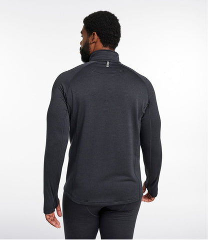 L.L.Bean | Men's L.L.Bean Midweight Base Layer Crew Top, 1/4 Zip