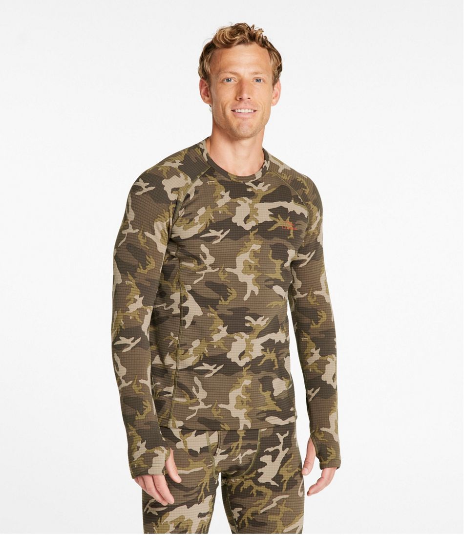 L.L.Bean | Men's L.L.Bean Heavyweight Base Layer Crew Top, Print
