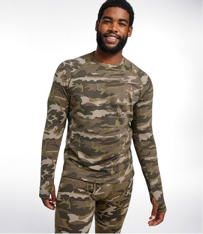 L.L.Bean | Men's L.L.Bean Heavyweight Base Layer Crew Top, Print