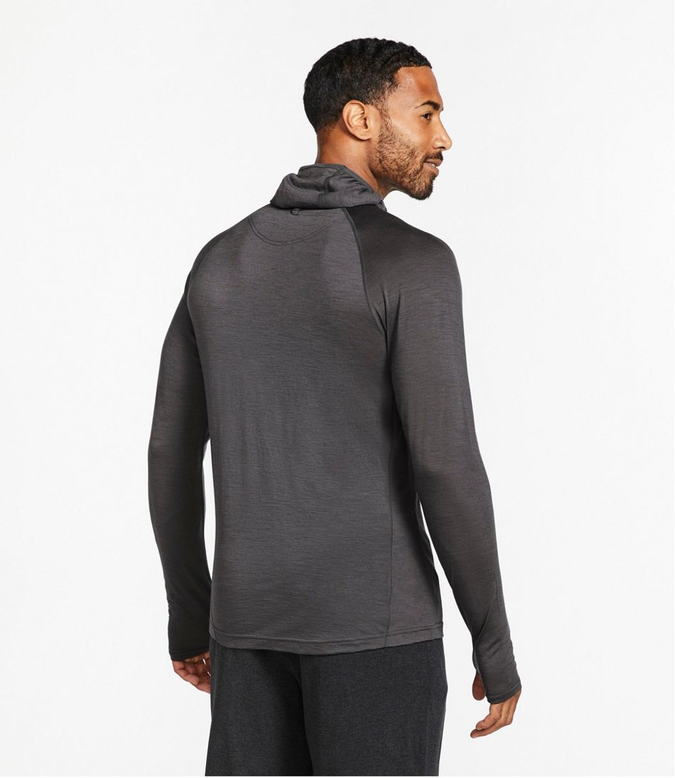 L.L.Bean | Men's Cresta Wool Ultralight 150 Base Layer, Hoodie