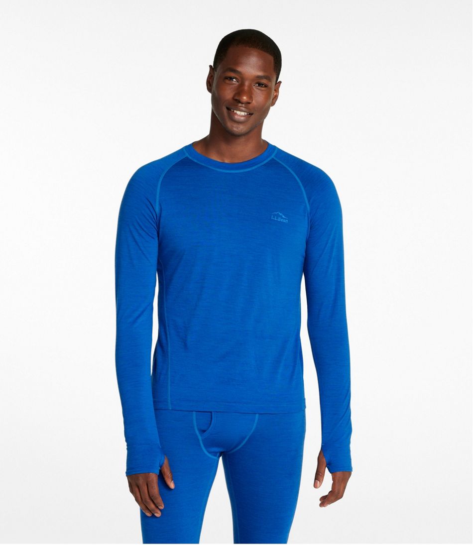 L.L.Bean | Men's Cresta Ultralight 150 Crew Top, Stripe