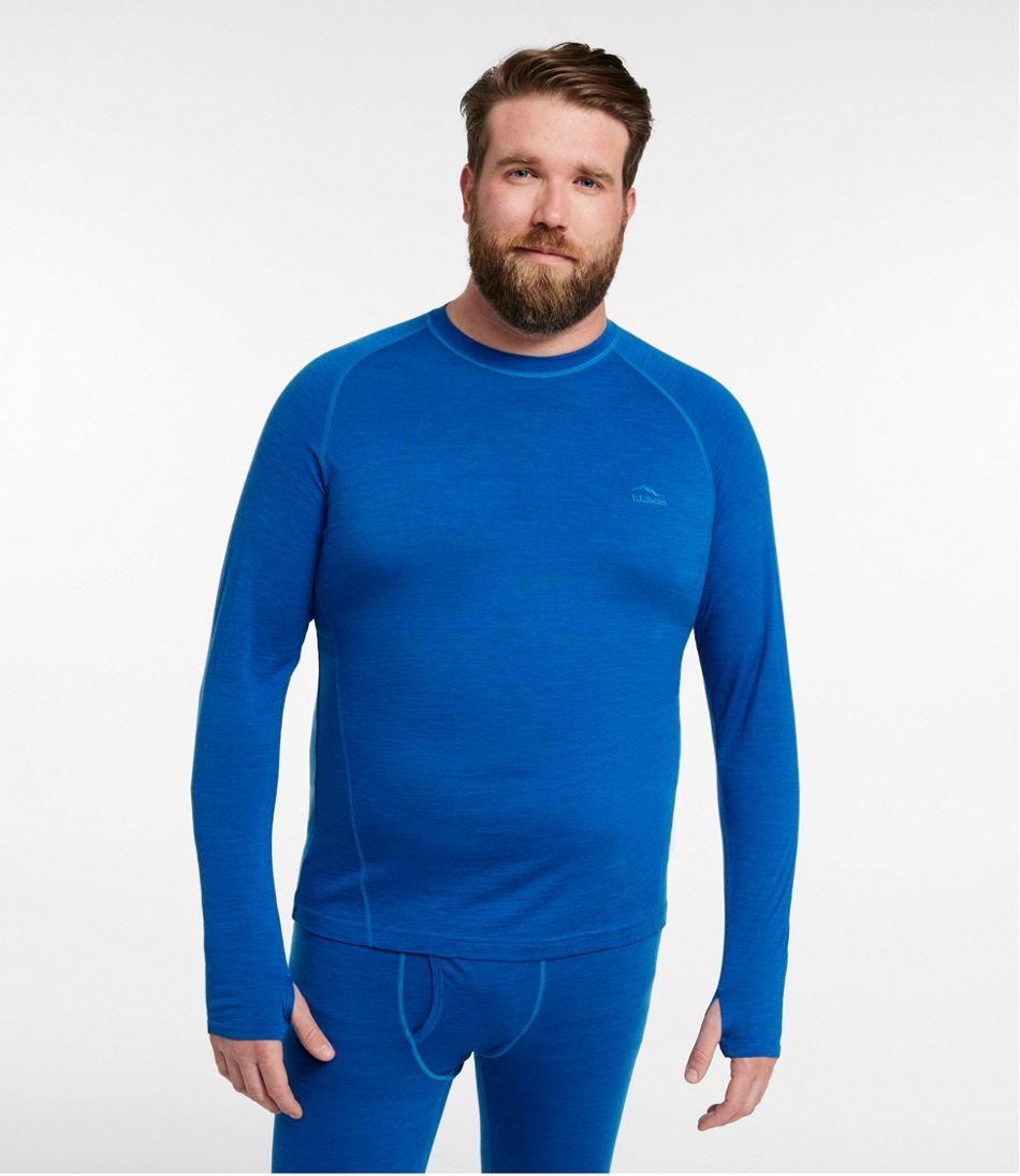 L.L.Bean | Men's Cresta Ultralight 150 Crew Top, Stripe
