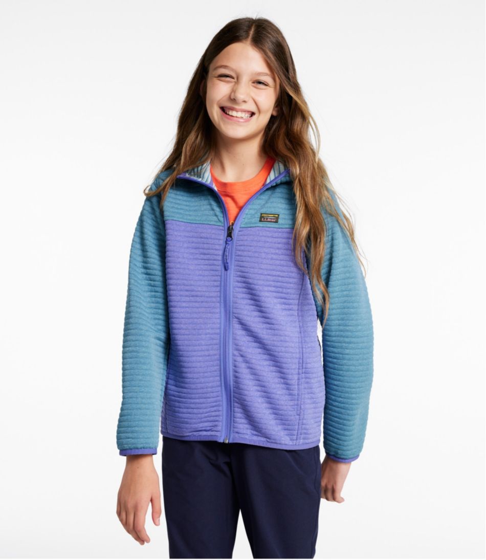L.L.Bean | Kids' Airlight Full-Zip Hoodie, Colorblock