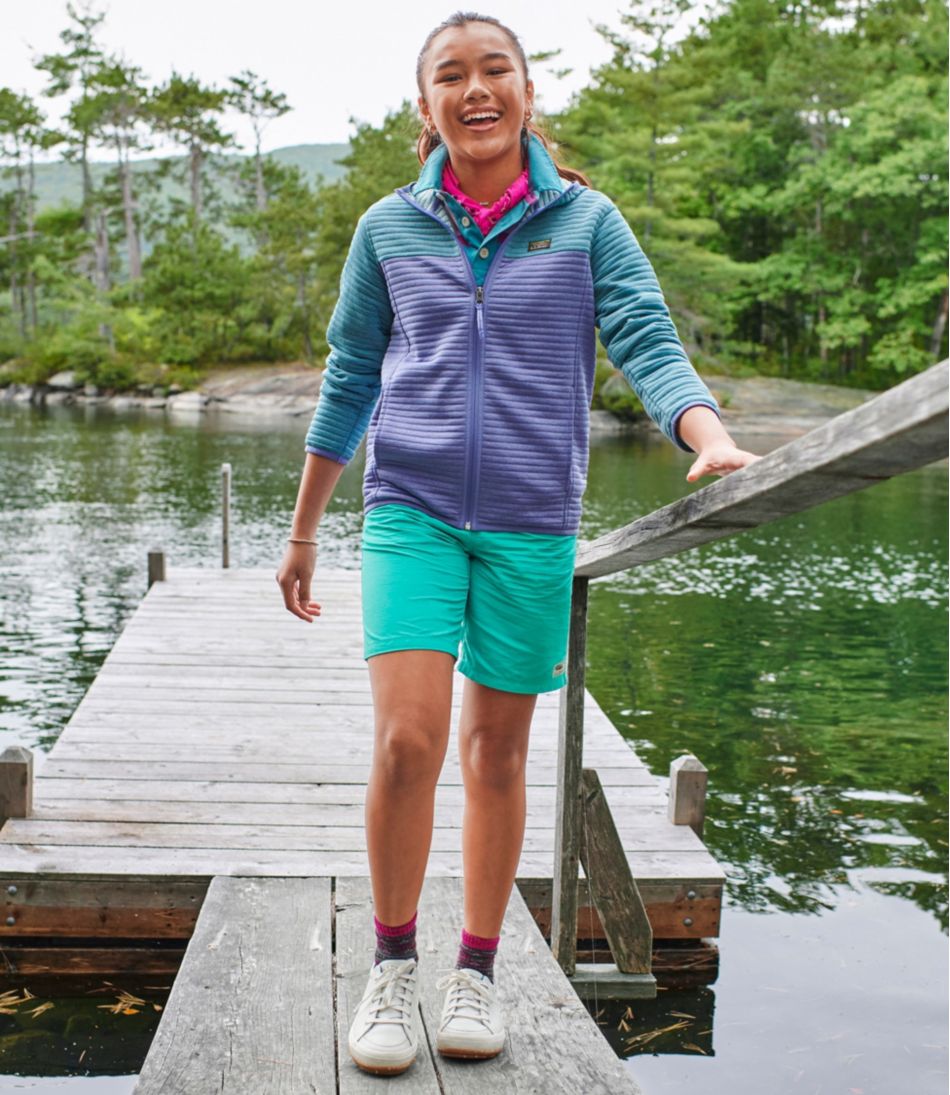 L.L.Bean | Kids' Airlight Full-Zip Hoodie, Colorblock