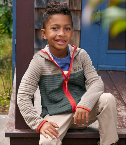 L.L.Bean | Kids' Airlight Full-Zip Hoodie, Colorblock