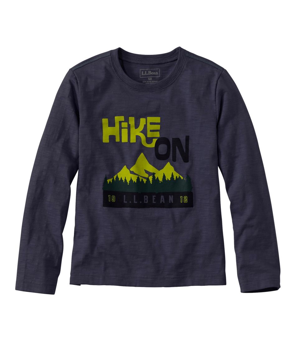 L.L.Bean | Kids' Graphic Tee, Long-Sleeve Glow-in-the-Dark