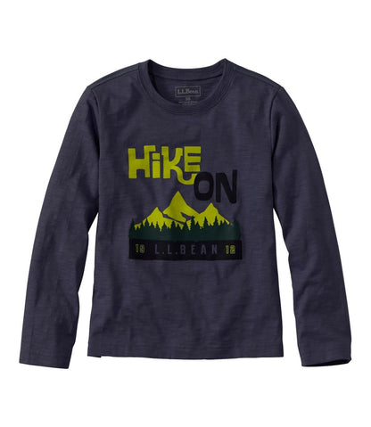 L.L.Bean | Kids' Graphic Tee, Long-Sleeve Glow-in-the-Dark