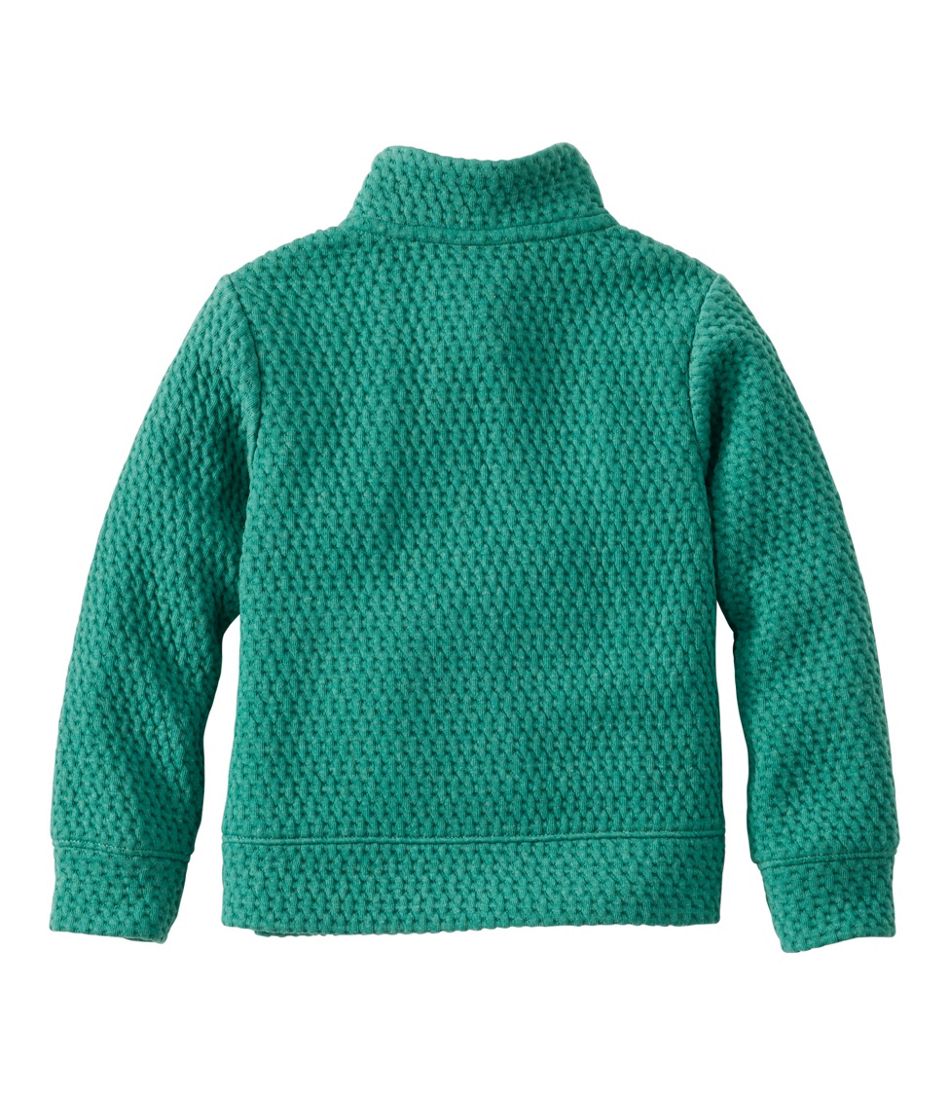 L.L.Bean | Toddlers' Ridgeknit Pullover, Glow-in-the-Dark Quarter-Zip