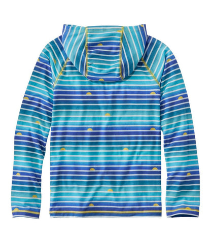 L.L.Bean | Kids' Everyday SunSmart® Hooded Tee, Long-Sleeve Stripe