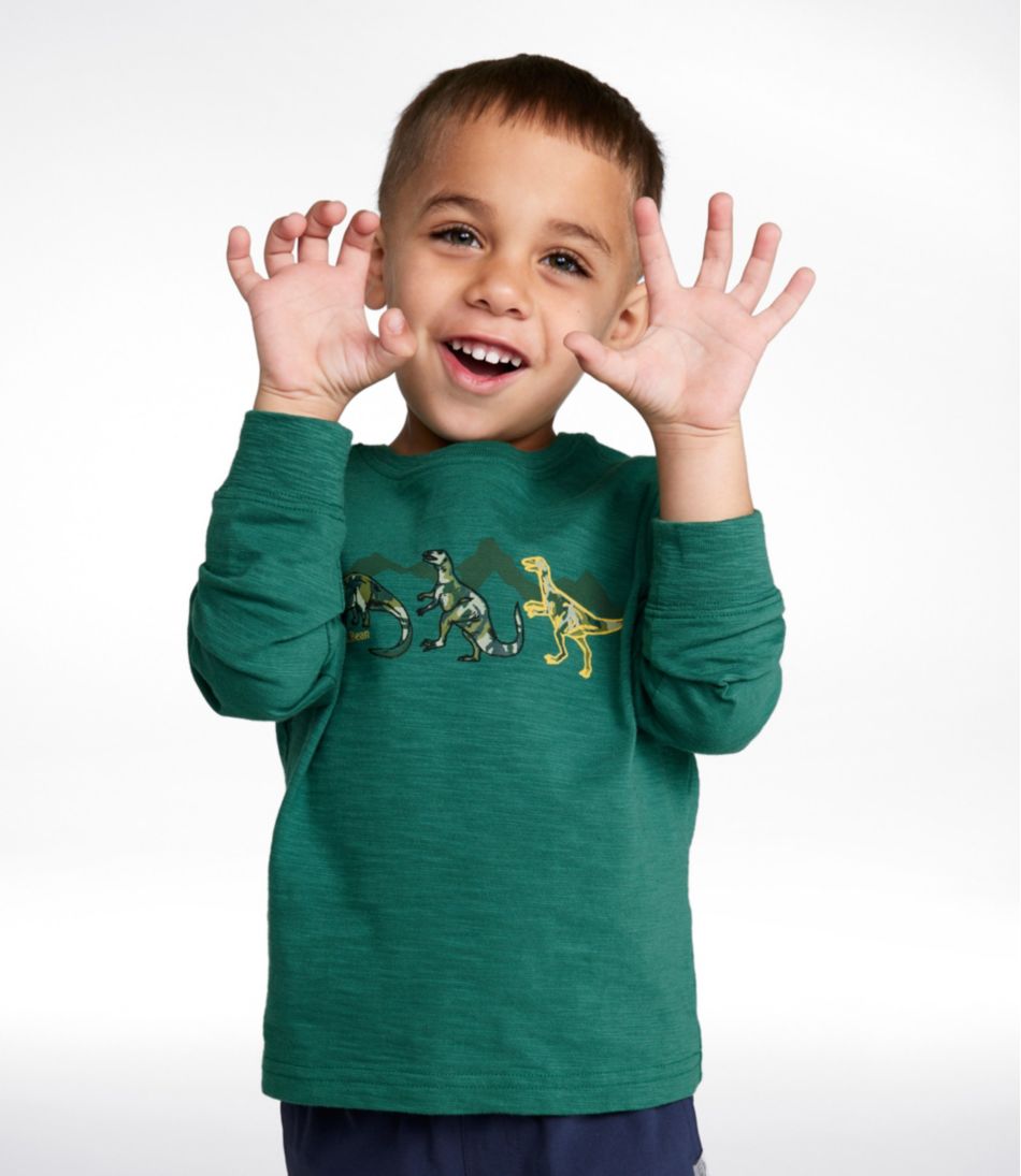 L.L.Bean | Infants' and Toddlers' Graphic Tee, Long-Sleeve Glow-in-the-Dark
