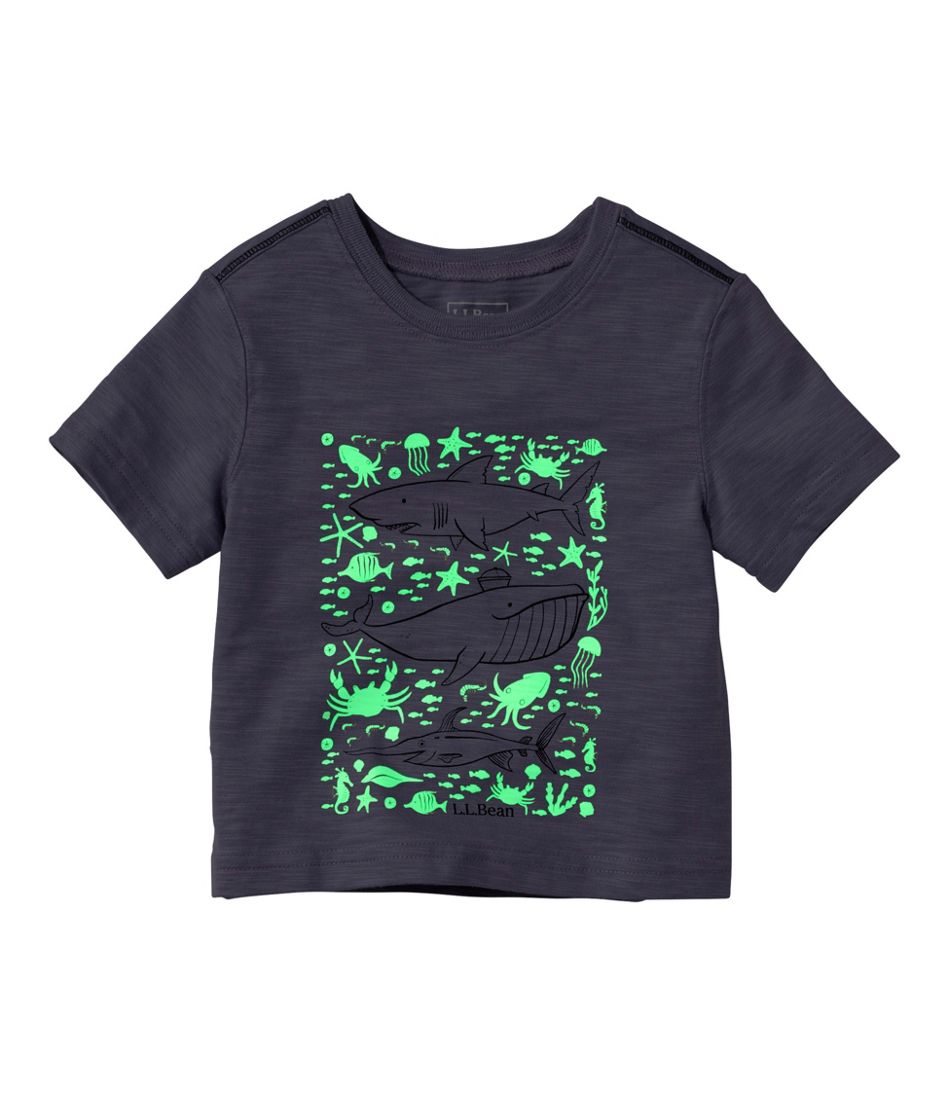 L.L.Bean | Toddlers' Graphic Tee, Short-Sleeve Glow-In-The-Dark