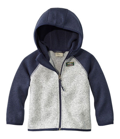 L.L.Bean | Infants' and Toddlers' L.L.Bean Sweater Fleece, Hooded Colorblock