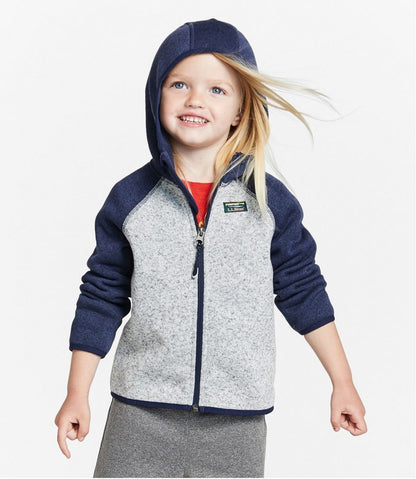 L.L.Bean | Infants' and Toddlers' L.L.Bean Sweater Fleece, Hooded Colorblock