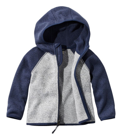 L.L.Bean | Infants' and Toddlers' L.L.Bean Sweater Fleece, Hooded Colorblock