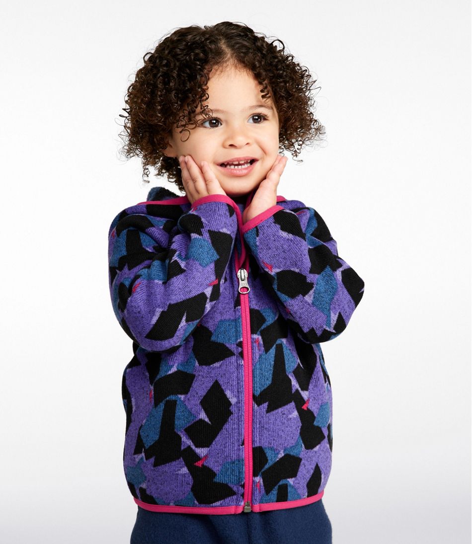 L.L.Bean | Infants' and Toddlers' L.L.Bean Sweater Fleece, Full-Zip Print