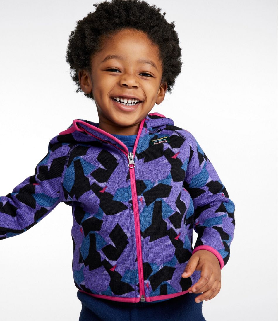 L.L.Bean | Infants' and Toddlers' L.L.Bean Sweater Fleece, Full-Zip Print