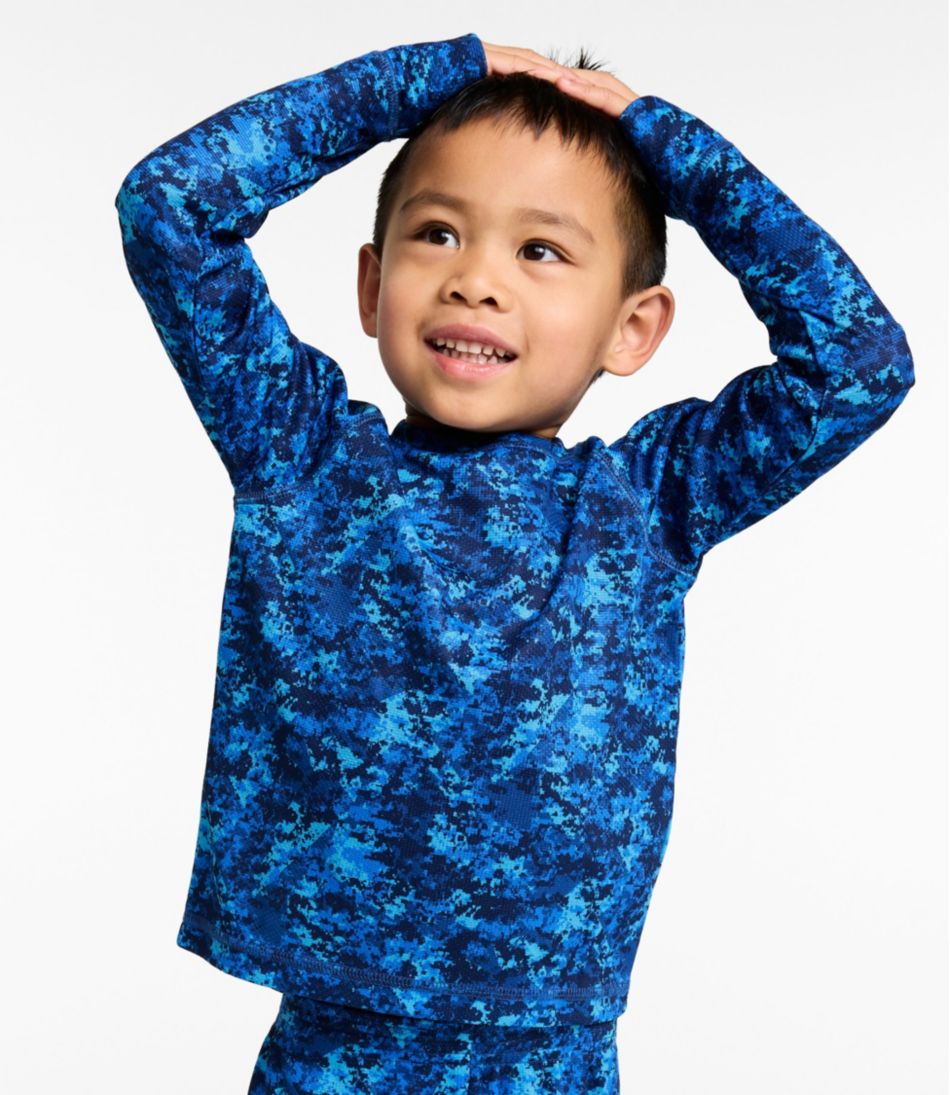 L.L.Bean | Kids' Wicked Warm Midweight Long Underwear, Top Print