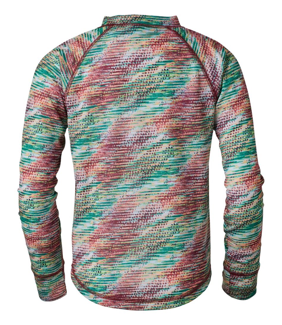 L.L.Bean | Kids' Wicked Warm Midweight Long Underwear, Top Print