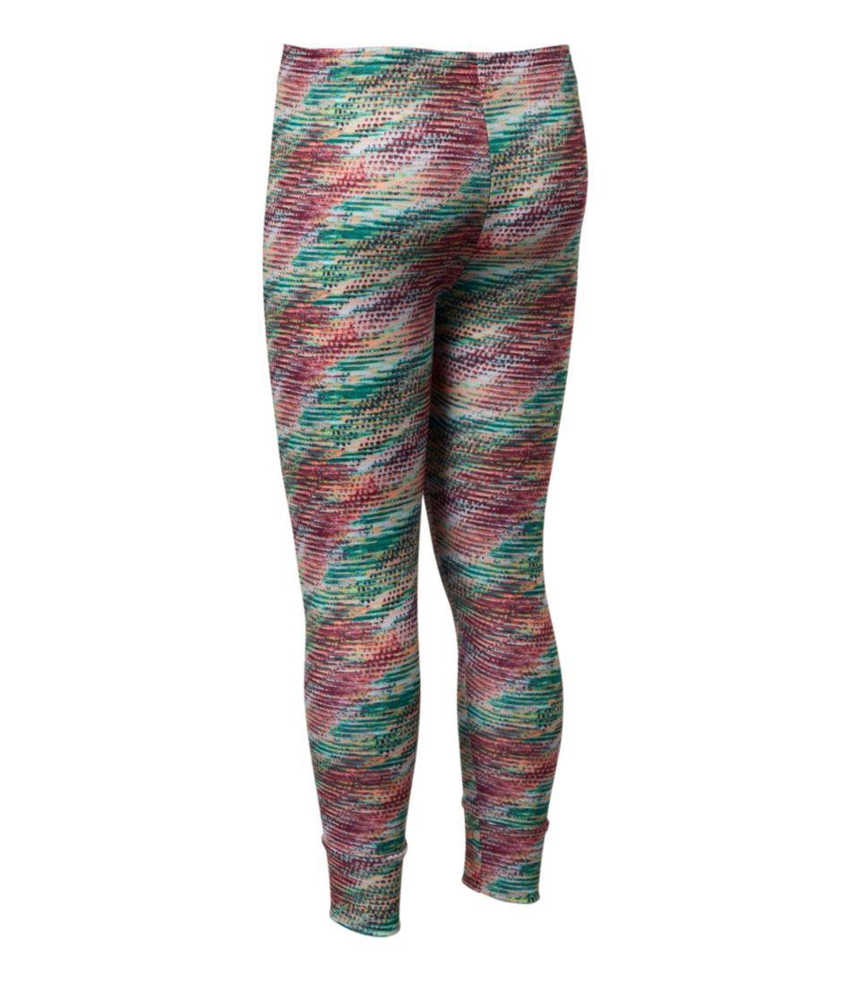 L.L.Bean | Kids' Wicked Warm Midweight Long Underwear, Pants Print