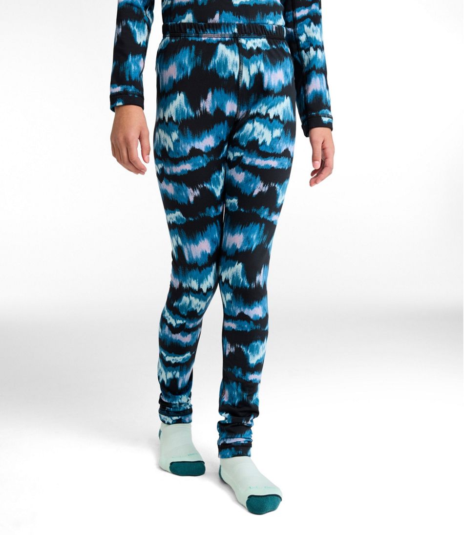 L.L.Bean | Kids' Wicked Warm Long Underwear, Expedition-Weight Print Pants