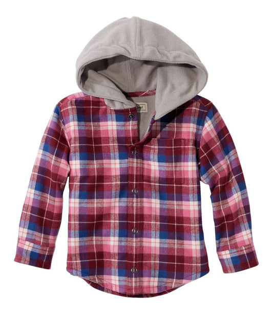 L.L.Bean | Toddlers' Fleece-Lined Flannel Shirt, Hooded
