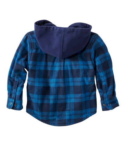 L.L.Bean | Toddlers' Fleece-Lined Flannel Shirt, Hooded