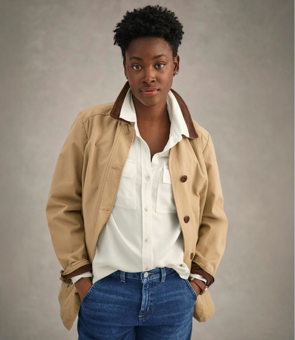L.L.Bean | Women's Adirondack Barn Coat, Flannel-Lined