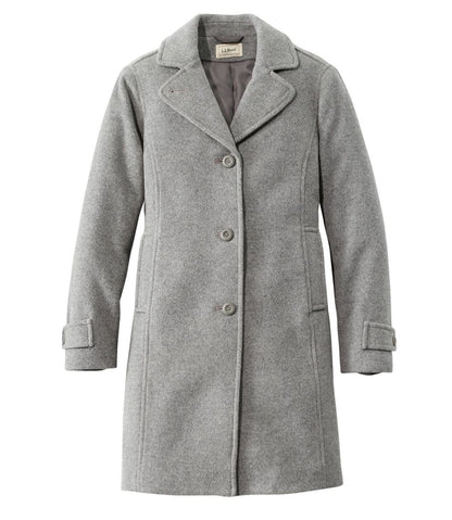 L.L.Bean | Women's Classic Lambswool Polo Coat, Three-Quarter Length