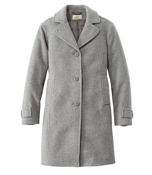 L.L.Bean | Women's Classic Lambswool Polo Coat, Three-Quarter Length
