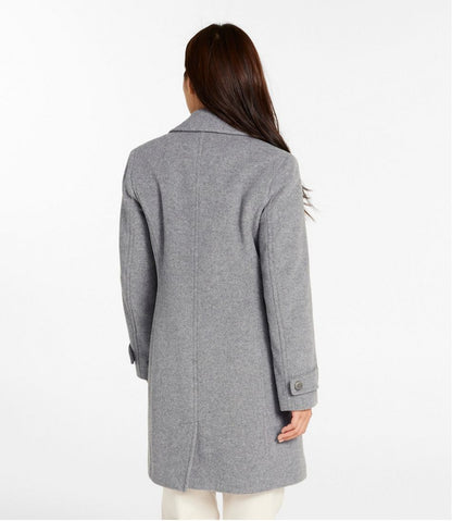 L.L.Bean | Women's Classic Lambswool Polo Coat, Three-Quarter Length