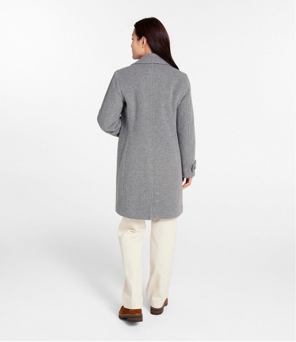 L.L.Bean | Women's Classic Lambswool Polo Coat, Three-Quarter Length