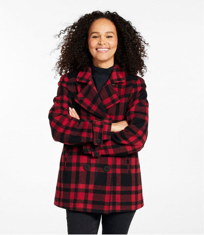 L.L.Bean | Women's Classic Lambswool Peacoat, Pattern
