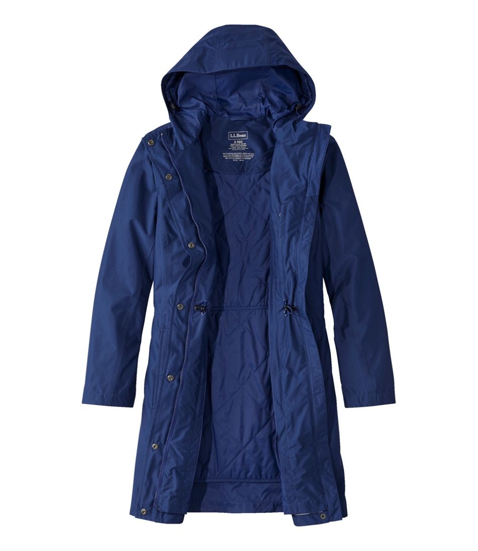 L.L.Bean | Women's H2OFF Raincoat, PrimaLoft-Lined