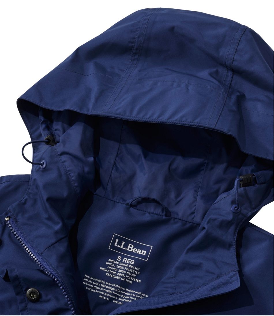 L.L.Bean | Women's H2OFF Rain Jacket, PrimaLoft-Lined