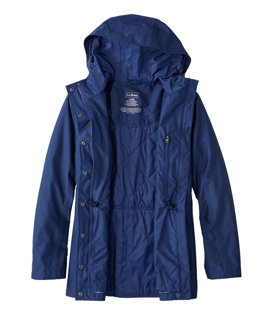 L.L.Bean | Women's H2OFF Rain Jacket, PrimaLoft-Lined