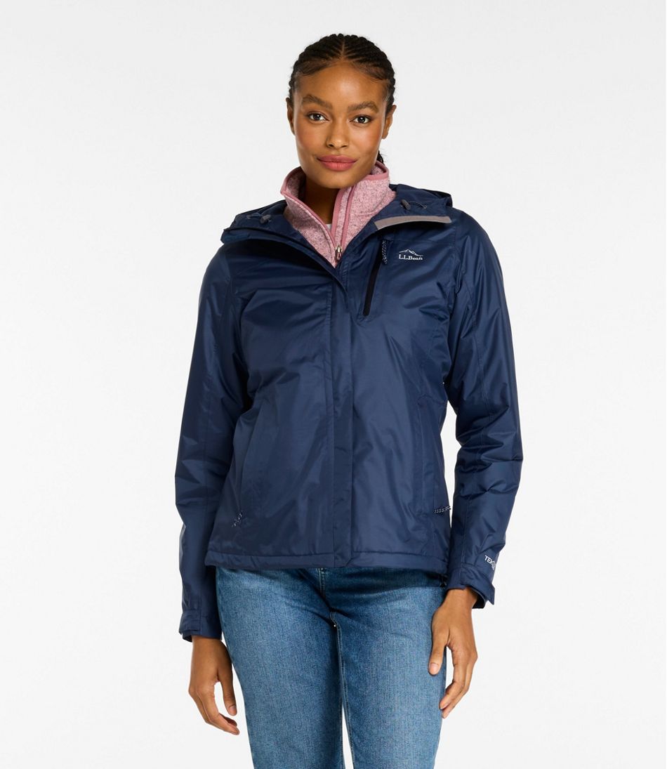 L.L.Bean | Women's Trail Model Rain Jacket, Fleece-Lined