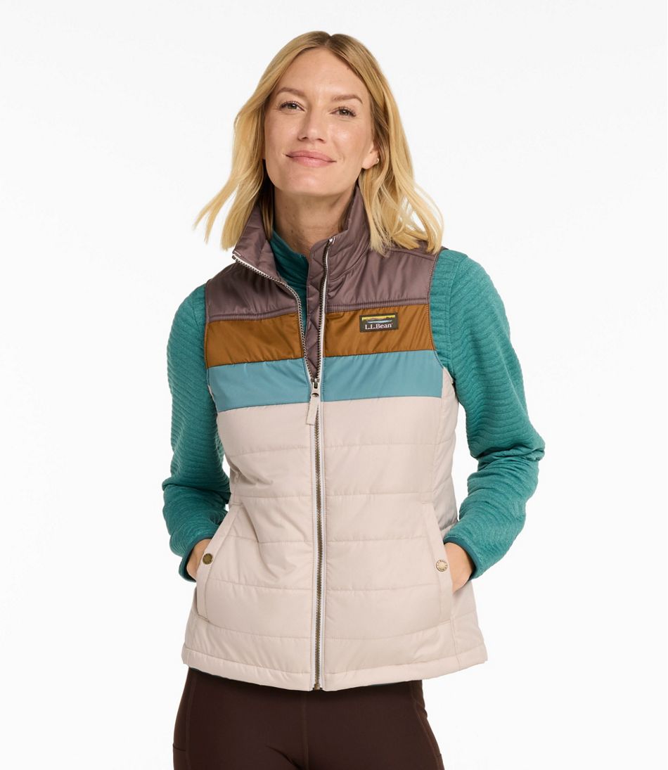 L.L.Bean | Women's Mountain Classic Puffer Vest, Colorblock