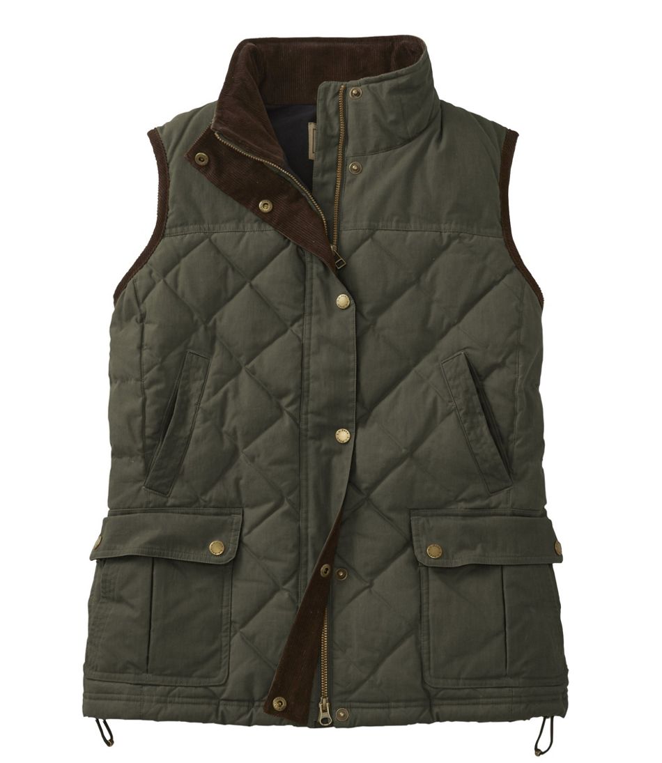 L.L.Bean | Women's L.L.Bean Upcountry Waxed Cotton Down Vest