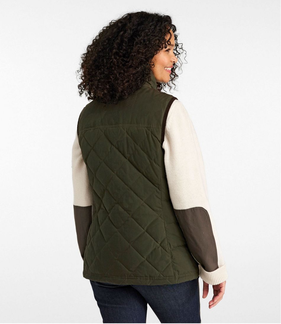 L.L.Bean | Women's L.L.Bean Upcountry Waxed Cotton Down Vest
