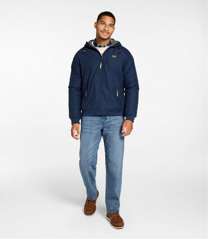 L.L.Bean | Men's Insulated 3-Season Bomber Hooded Jacket