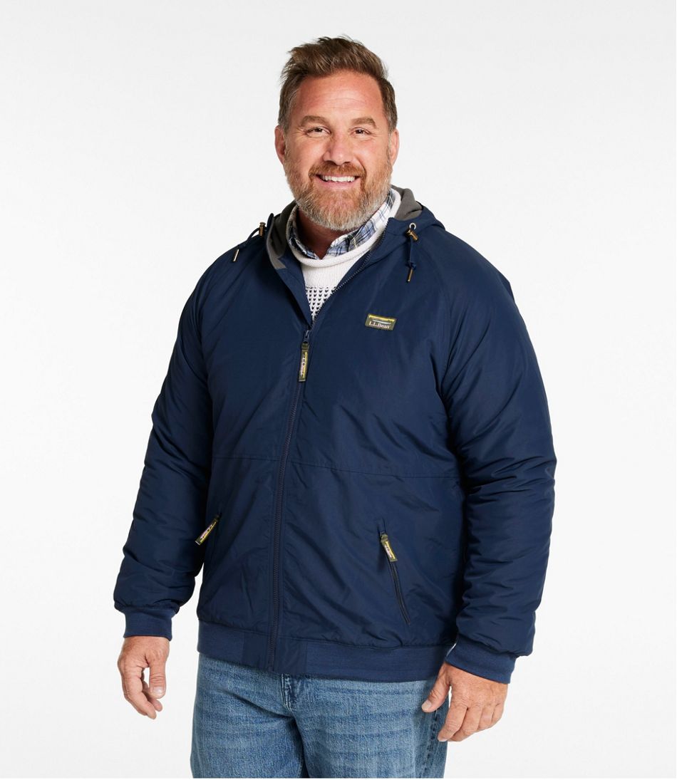 L.L.Bean | Men's Insulated 3-Season Bomber Hooded Jacket
