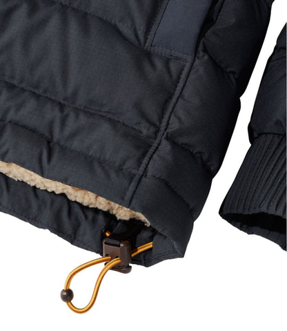 L.L.Bean | Men's Mountain Classic Down Hooded Jacket, Sherpa-Lined