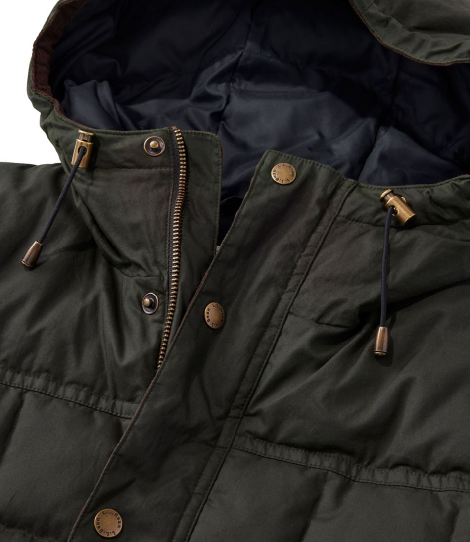 L.L.Bean | Men's Upcountry Waxed Down Hooded Jacket