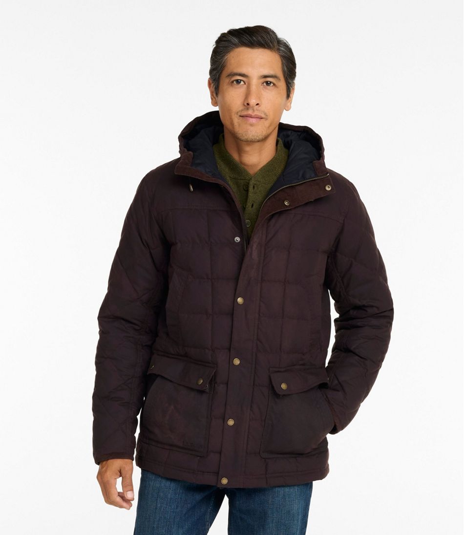 L.L.Bean | Men's Upcountry Waxed Down Hooded Jacket