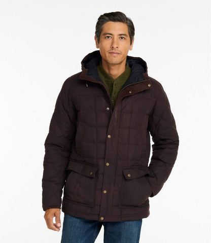 L.L.Bean | Men's Upcountry Waxed Down Hooded Jacket