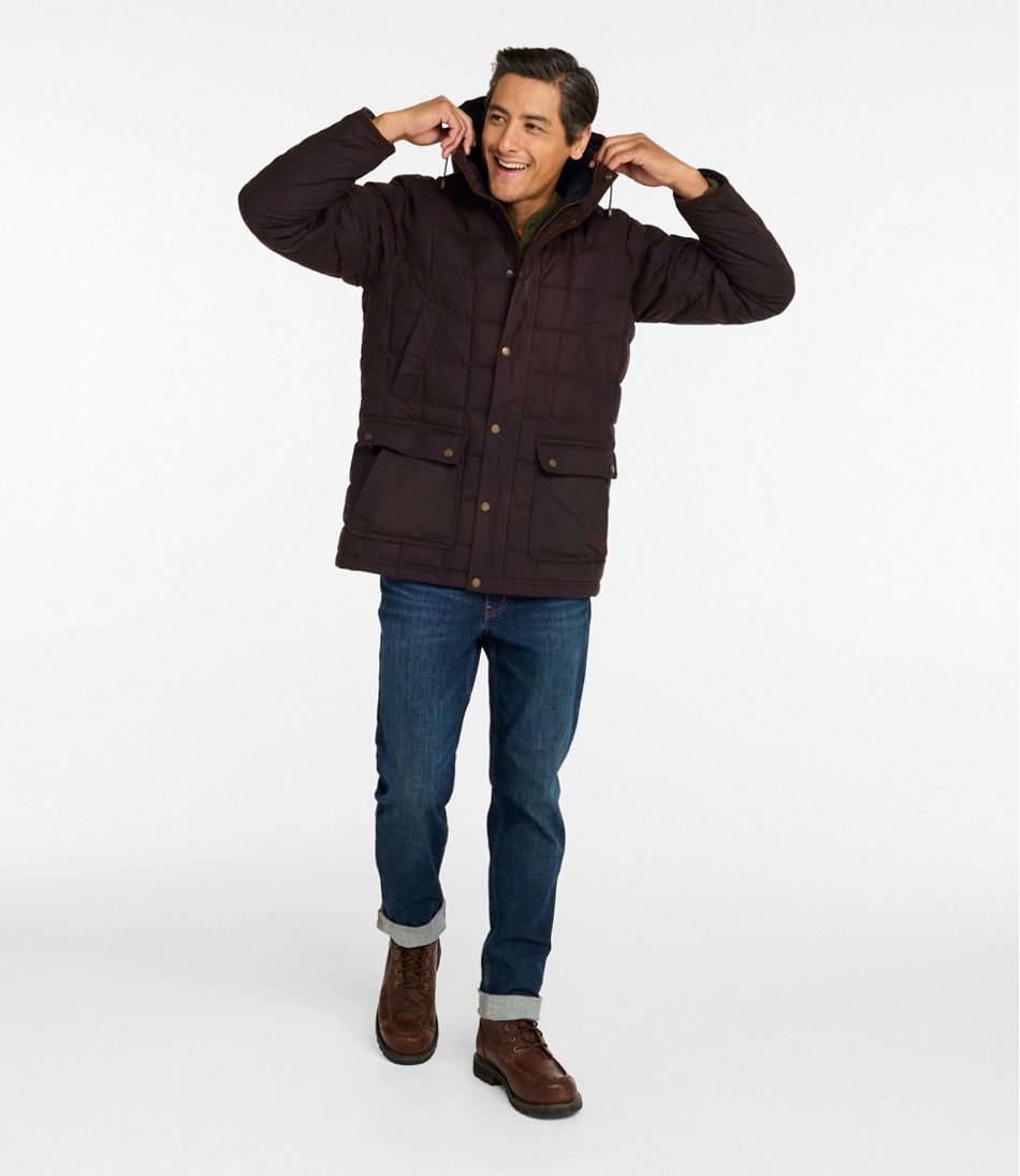 L.L.Bean | Men's Upcountry Waxed Down Hooded Jacket
