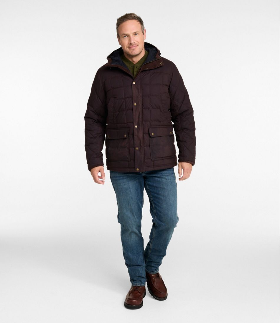 L.L.Bean | Men's Upcountry Waxed Down Hooded Jacket